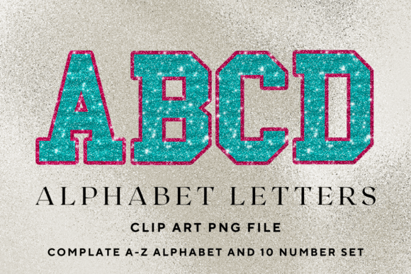 Download Glitter Alphabet Varsity Sport Letters - Sport Collection