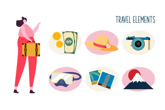 Download Travel Elements Logo Collection Vector - Logo collection Collection
