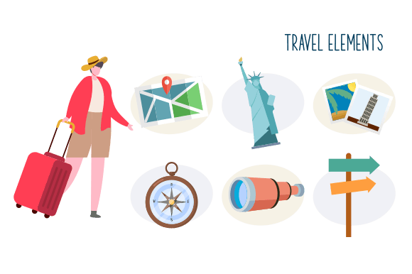 Download Travel Elements Logo Collection Vector - Logo collection Collection
