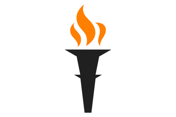 Download Sport Competition Symbol. Firing Torch. - Sport Collection